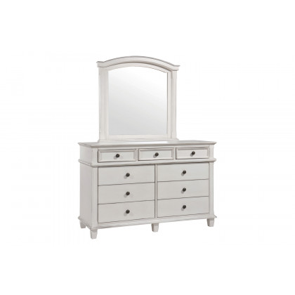 Coaster - Carolina Arched Mirror in Antique White
