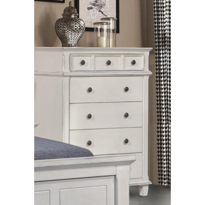 Coaster - Carolina 5-Drawer Chest in Antique White