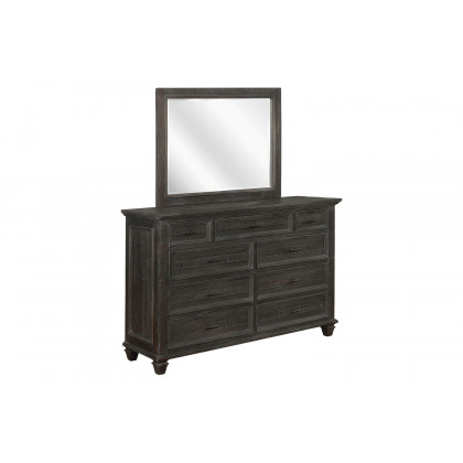 Coaster - Atascadero Rectangular Mirror in Weathered Carbon