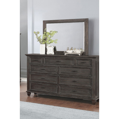 Coaster - Atascadero Rectangular Mirror in Weathered Carbon