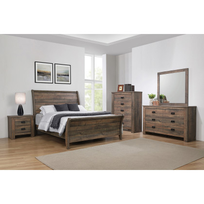 Coaster - Frederick Eastern King Sleigh Panel Bed