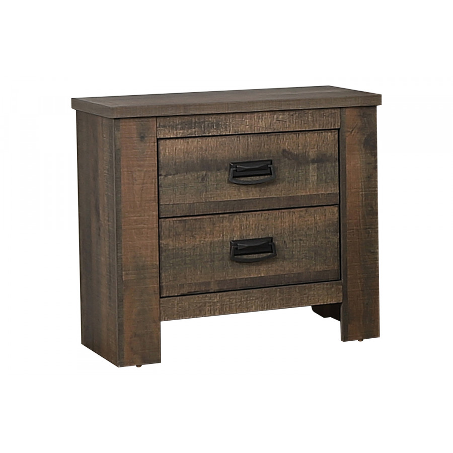 Coaster - Frederick 2-Drawer Nightstand in Weathered Oak
