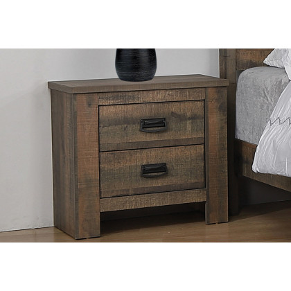 Coaster - Frederick 2-Drawer Nightstand in Weathered Oak