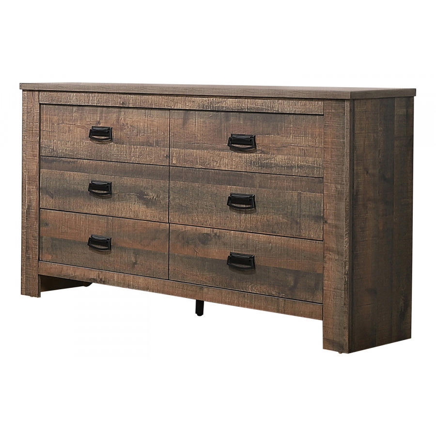 Coaster - Frederick 6-Drawer Dresser in Weathered Oak