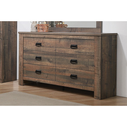 Coaster - Frederick 6-Drawer Dresser in Weathered Oak