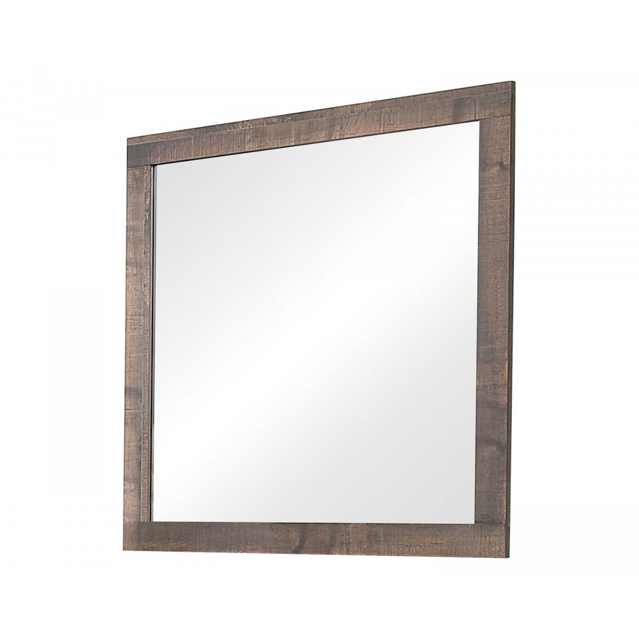 Coaster - Frederick Square Mirror in Weathered Oak