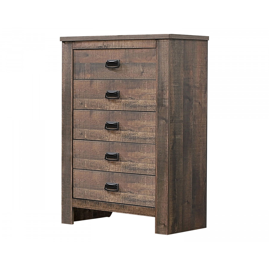 Coaster - Frederick 5-Drawer Chest in Weathered Oak