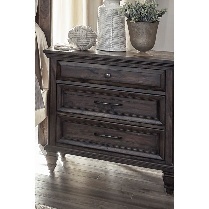 Coaster - Avenue 3-Drawer Nightstand in Weathered Burnished Brown
