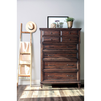 Coaster - Avenue 8-Drawer Chest in Weathered Burnished Brown