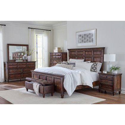Coaster - Avenue 8-Drawer Chest in Weathered Burnished Brown