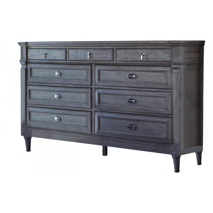 Coaster - Alderwood 9-Drawer Dresser in French Gray