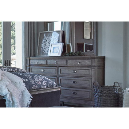 Coaster - Alderwood 9-Drawer Dresser in French Gray