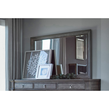 Coaster - Alderwood Rectangle Dresser Mirror in French Gray