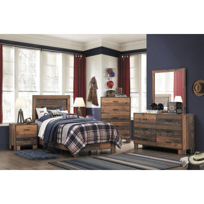 Coaster Sidney Twin Panel Bed - Rustic Pine