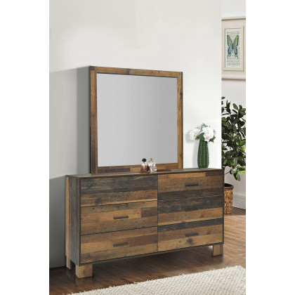 Coaster - Sidney 6-Drawer Dresser in Rustic Pine