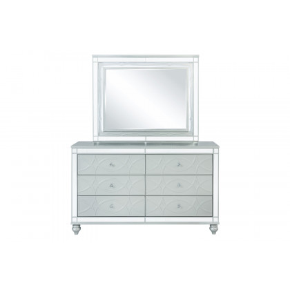 Coaster - Gunnison 6-Drawer Dresser in Silver Metallic