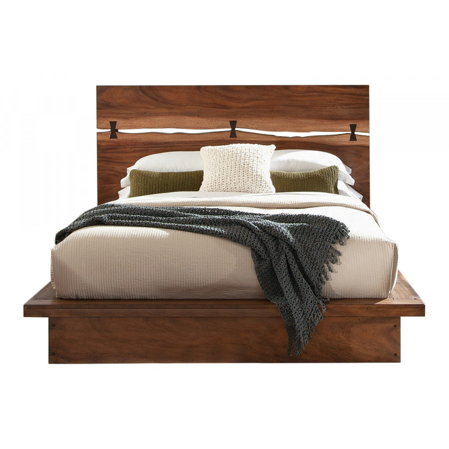 Coaster Winslow Queen Bed - Smokey Walnut/Coffee Bean