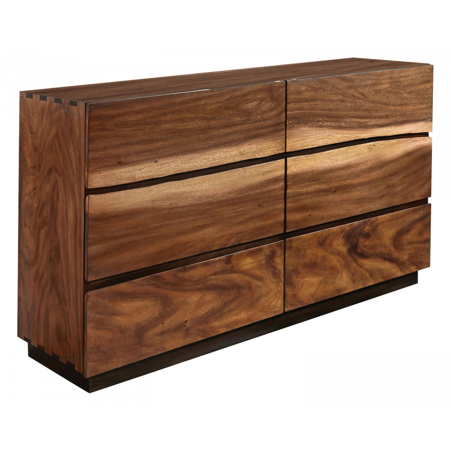 Coaster - Winslow 6-Drawer Dresser in Smokey Walnut/Coffee Bean