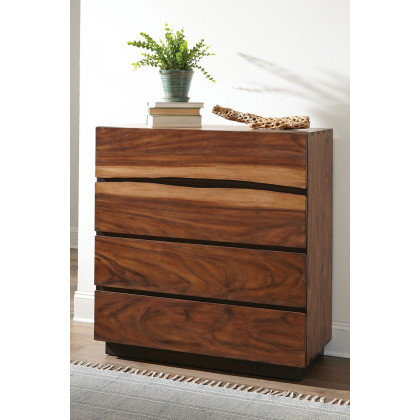 Coaster - Winslow 4-Drawer Chest in Smokey Walnut/Coffee Bean