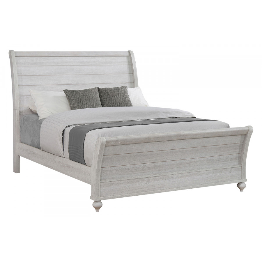 Coaster Stillwood Eastern King Sleigh Panel Bed - Vintage Linen