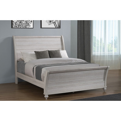 Coaster Stillwood Eastern King Sleigh Panel Bed - Vintage Linen
