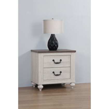Coaster - Stillwood 2-Drawer Nightstand in Vintage Linen