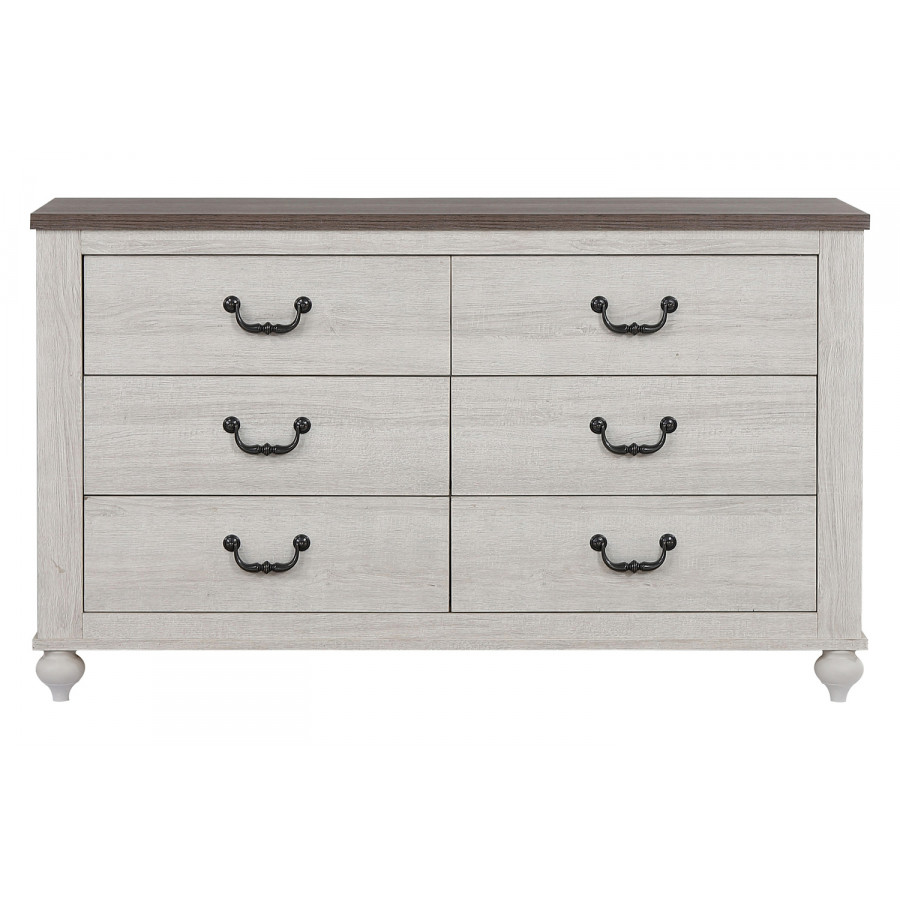 Coaster - Stillwood 6-Drawer Dresser in Vintage Linen