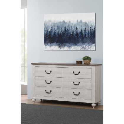 Coaster - Stillwood 6-Drawer Dresser in Vintage Linen