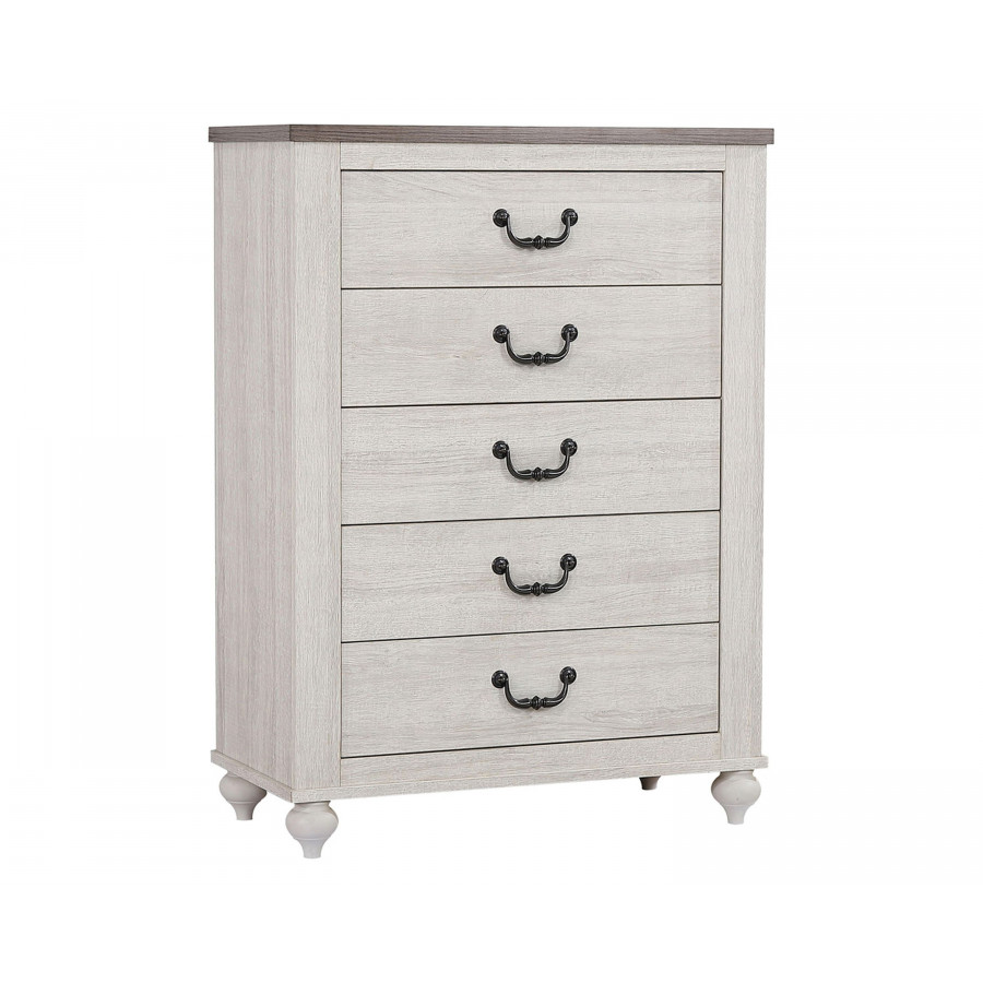 Coaster - Stillwood 5-Drawer Chest in Vintage Linen