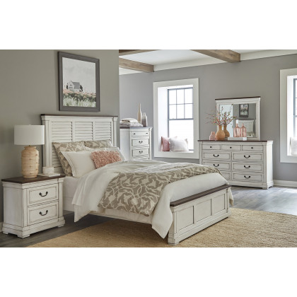 Coaster - Hillcrest 9-Drawer Dresser in Dark Rum/White