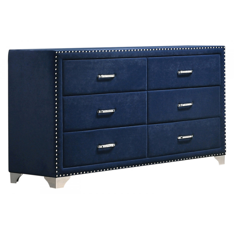 Coaster - Melody 6-Drawer Upholstered Dresser