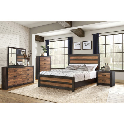 Coaster Dewcrest Eastern King Panel Bed - Caramel/Licorice