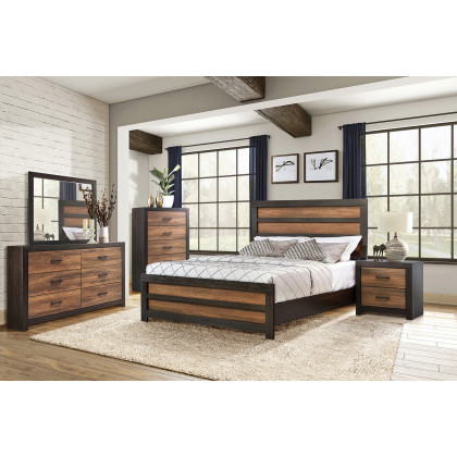 Coaster Dewcrest Queen Panel Bed - Caramel/Licorice