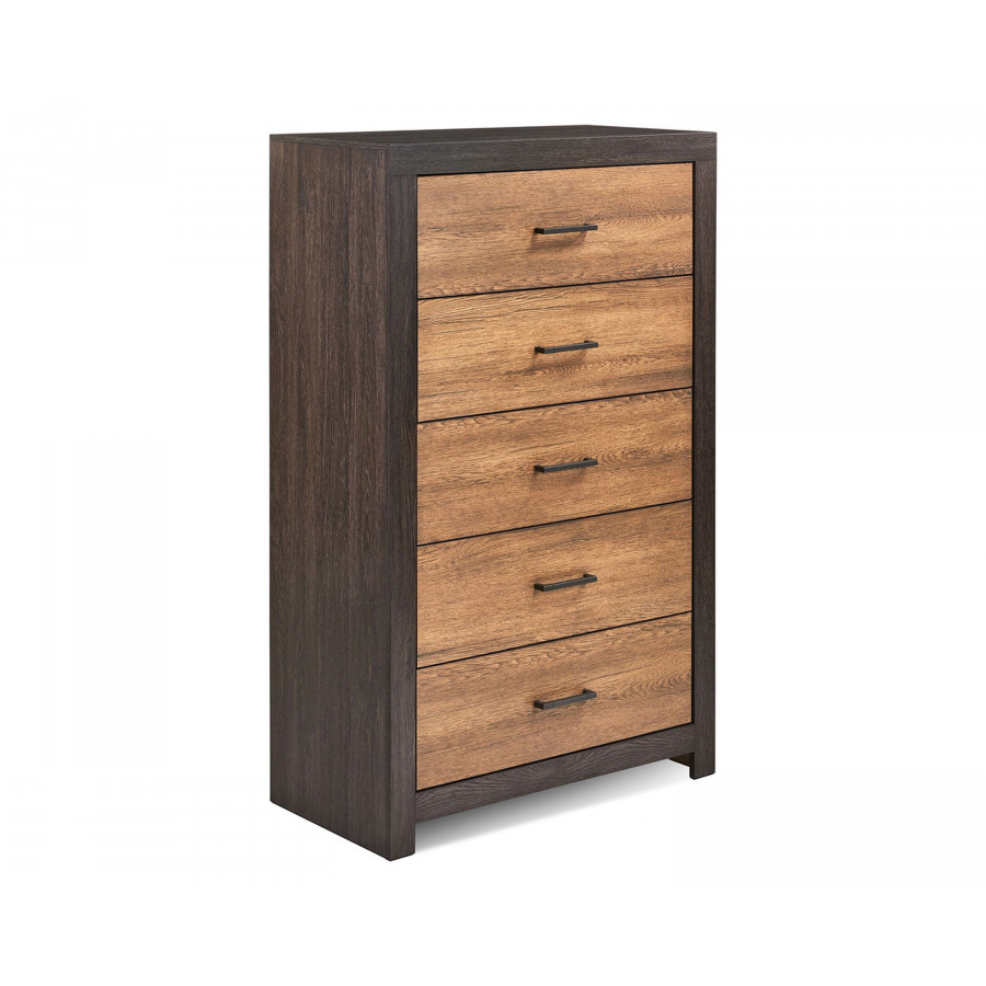 Coaster - Dewcrest 5-Drawer Chest in Caramel/Licorice