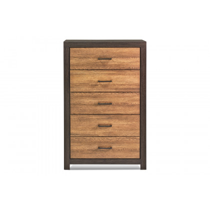 Coaster - Dewcrest 5-Drawer Chest in Caramel/Licorice
