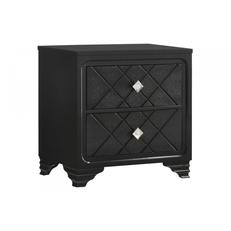 Coaster - Penelope 2-Drawer Nightstand in Black