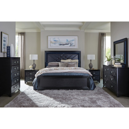 Coaster - Penelope 2-Drawer Nightstand in Black