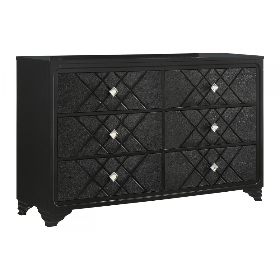 Coaster - Penelope 6-Drawer Dresser in Black
