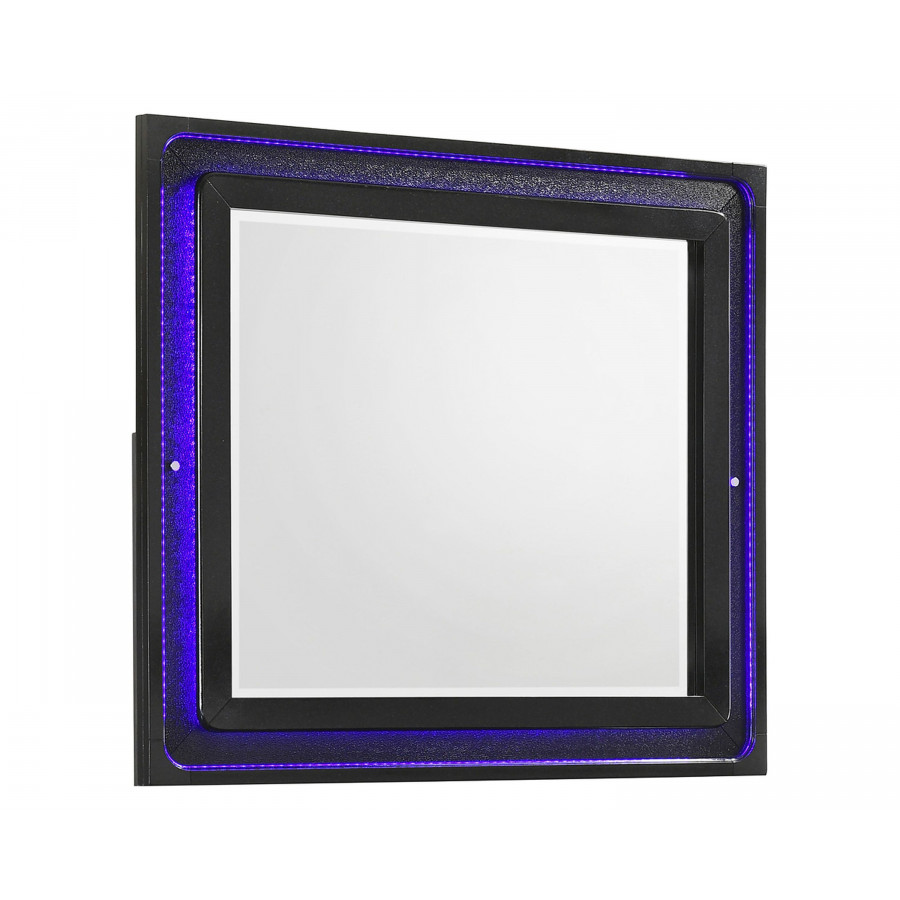 Coaster - Penelope Rectangular Dresser Mirror in Black