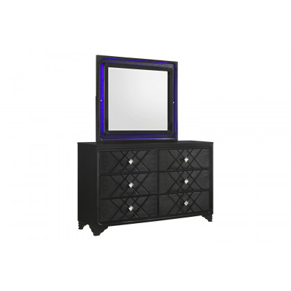 Coaster - Penelope Rectangular Dresser Mirror in Black
