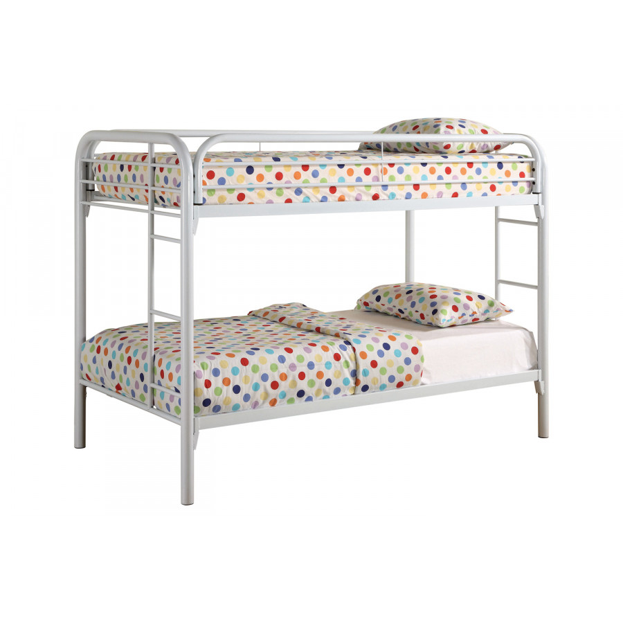 Coaster Morgan Twin Over Twin Bunk Bed - White