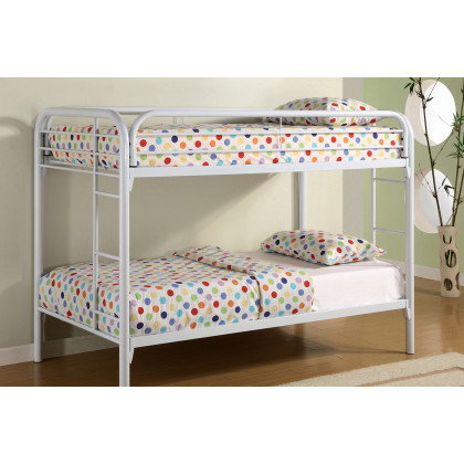 Coaster Morgan Twin Over Twin Bunk Bed - White