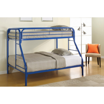 Coaster Morgan Twin Over Full Bunk Bed - Blue