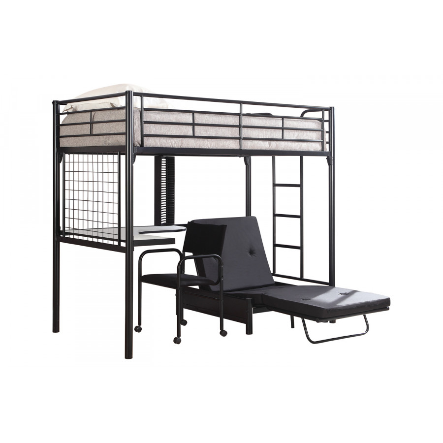 Coaster - Jenner Futon Pad in Black