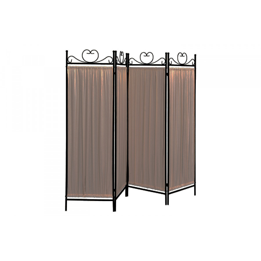 Coaster - 4-Panel Folding Screen in Beige/Black