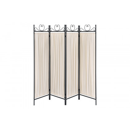 Coaster - 4-Panel Folding Screen in Beige/Black