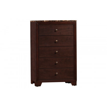 Coaster Conner California King Upholstered Panel Bed - Dark Brown
