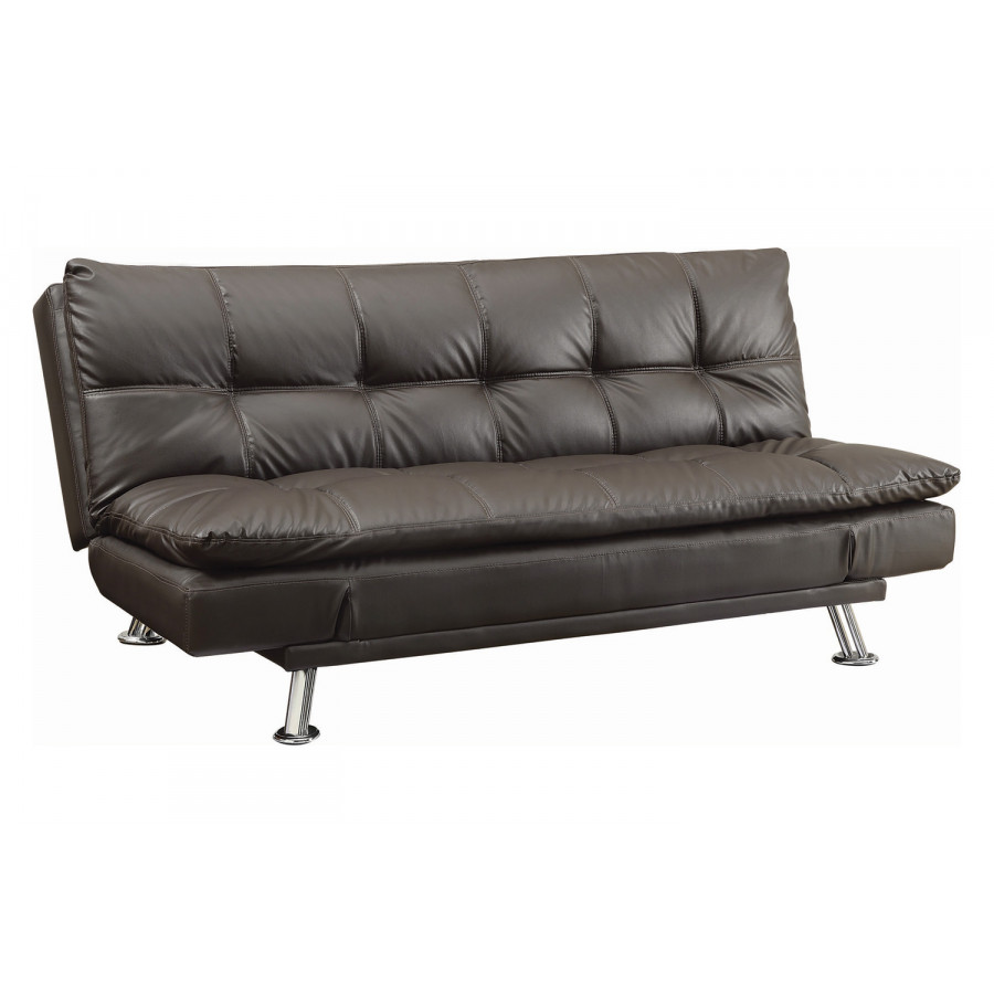 Coaster Dilleston Tufted Back Upholstered Sofa Bed - Brown