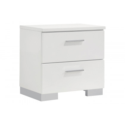 Coaster Jeremaine Queen Upholstered Bed - White