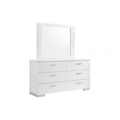 Coaster Jeremaine Queen Upholstered Bed - White